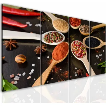 Malvis ® Čtyřdílný obraz Krása koření Velikost (šířka x výška): 160x90 cm