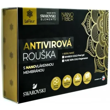 rouška LeFleur Nano rouška s kameny Swarovski černá 1 ks