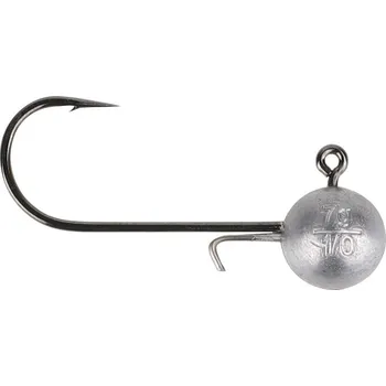 Umělá nástraha MIKADO JIGOVÉ HLAVIČKY - JAWS CLASSIC BLACK NICKEL 30 3/0 3 (SADA 3 KS)