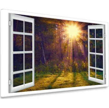 Malvis ® Obraz ráno z okna Velikost: 90x70 cm