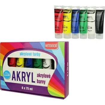 Vodová barva LUMA Akrylové barvy 6x 75 ml
