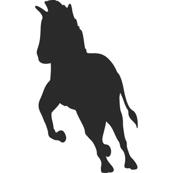 Samolepicí dekorace na vozidlo SI0115024F - Kůň - 160 x 98 mm doleva