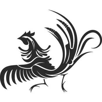 Samolepící dekorace SI0190007C - China Cock7 - 130 x 106 mm