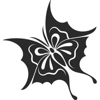 Samolepicí dekorace na vozidlo SI0190011E - China Butterfly1 - 160 x 150 mm