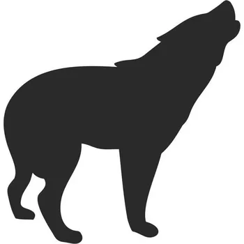 Samolepicí dekorace na vozidlo SI0115065E - Vlk1 - 160 x 155 mm doprava