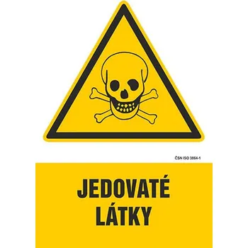 Značení Jedovaté látky - tabulka 140 x 200 mm
