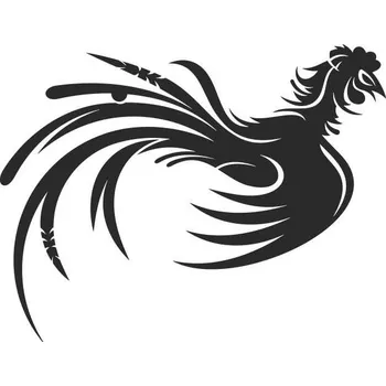 Samolepicí dekorace na vozidlo SI0190002E - China Cock2 - 160 x 125 mm