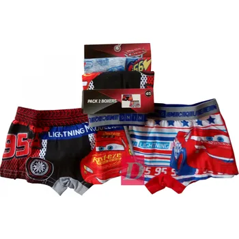 SUN CITY Boxerky CARS 2pack černé s bílými 92/98