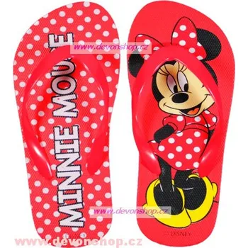 Dívčí polobotky Žabky MINNIE červené