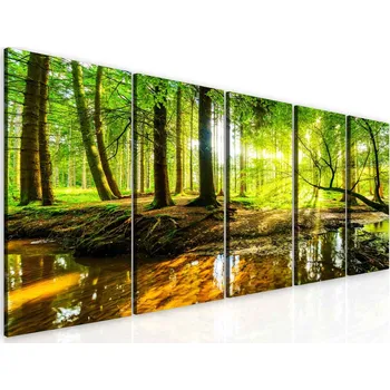 Obraz Malvis ® Obraz lesní zátiší Velikost: 100x45 cm