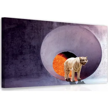 Malvis ® Obraz - Tygr ve vesmíru Velikost: 90x60 cm