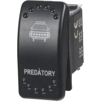 vypínač SHARK Rocker spínač predátory 12/24V