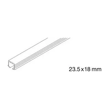 HAWA CLIPO 26/36 pojezdová kolejnice k nalepení, 2500mm, elox hliník
