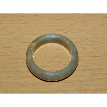 Drahý kámen Achát mechový - Prstýnek - průměr 20 mm - kp86