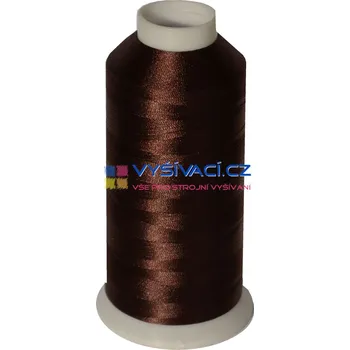 Nit vyšívací nit polyester barva hnědá P3019 návin 5000m NK- balení: 1 kón návin 5000m 108,92 Kč s DPH za kón při nákupu balení 12 kusů