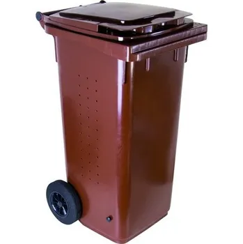 Popelnice Proteco Plastová popelnice BIO s kolečky 240 l