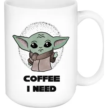 Hrnek velký s potiskem Coffee I Need