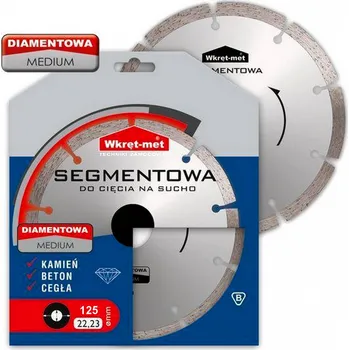 Řezný kotouč Diamantový řezný kotouč segmentový MEDIUM 125 x 22,23 mm na kámen, beton, cihlu