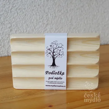 Mýdlenka dřevěná z borovice 6.5x11cm