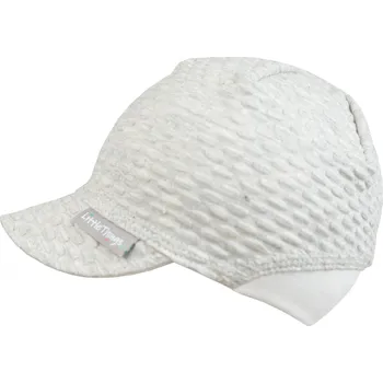 Kšiltovka světle šedá bavlněná kšiltovka s jemnou strukturou