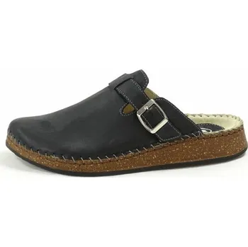 Dámská zdravotní obuv Sante zdravotní obuv Dámské kožené zdravotní vycházkové černé nazouváky Santé CB/0023010 NERO Tabulka dámských velikostí: 38