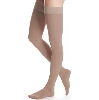 Dámské punčochy MAXIS Cotton stehenní punčochy s lemem, Velikost 7+, Délka Krátká, Špička se špicí