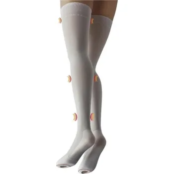 Dámské punčochy SOLIDEA Antiembolické stehenní punčochy, Velikost M, Barva Bílá