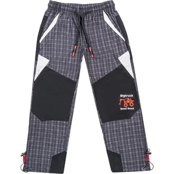 Chlapecké kalhoty Chlapecké outdoorové kalhoty - GRACE B-84264, šedá/ červená aplikace Barva: Šedá, Velikost: 104