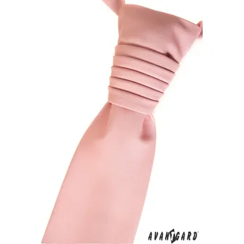 Kravata AVANTGART Regata PREMIUM a kapesníček pudrová 577-9811-0