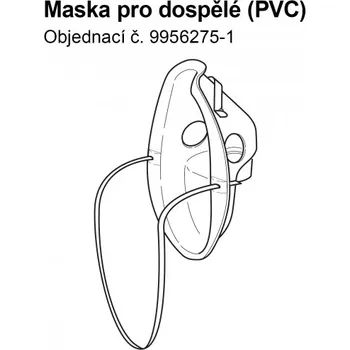 Inhalátor Maska PVC pro dospělé - C803, C802,C801,C801KD, C28, C28P, C29, C30,C900, CX Pro,CX3 a NE-U22