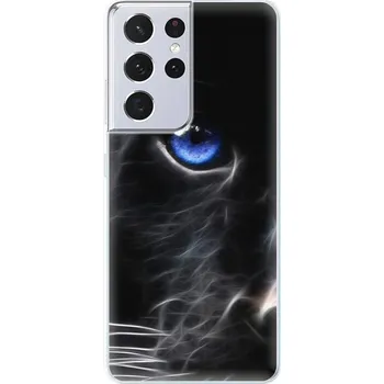 Pouzdro na mobilní telefon Odolné silikonové pouzdro iSaprio - Black Puma - Samsung Galaxy S21 Ultra