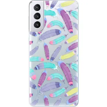 Pouzdro na mobilní telefon Odolné silikonové pouzdro iSaprio - Feather Pattern 01 - Samsung Galaxy S21+