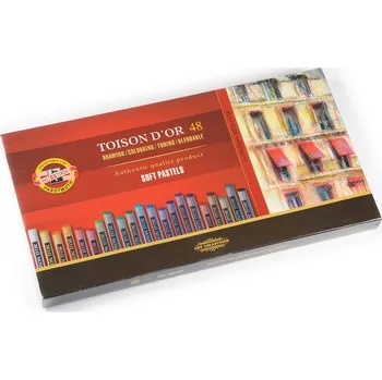 KOH-I-NOOR Toison D`or Kulaté prašné křídy 48 ks