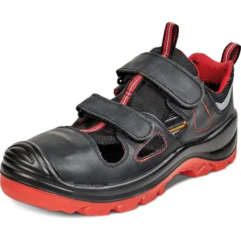 Pracovní obuv Panda BIRUSA MF S1P SRC sandál čern/červ - 45