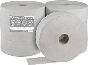 Toaletní papír PrimaSoft Jumbo šedý 1 vrstvý 6 ks