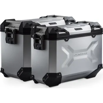 Zavazadlo na motocykl TRAX ADV sada stříbrná. 37/45 l. Moto Guzzi V85 TT (19-)