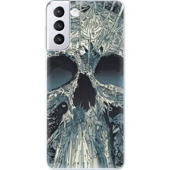 Pouzdro na mobilní telefon Silikonové pouzdro iSaprio - Samsung Galaxy S21 Plus 5G - Abstract Skull (Odolný silikonový kryt, obal, pouzdro iSaprio - Samsung Galaxy S21 Plus 5G - Abstract Skull - skvělá ochrana a pružnost, stylový UV potisk, lehkost, tiskne se v České republice)