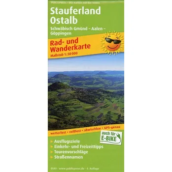Stauferland, Ostalb, Schwäbisch Gmünd - Aalen - Göppingen 1:50 000