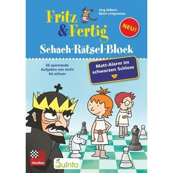 První čtění Fritz&Fertig Schach-Rätselblock: Mattalarm im schwarzen Schloss - Hilbert, Jörg