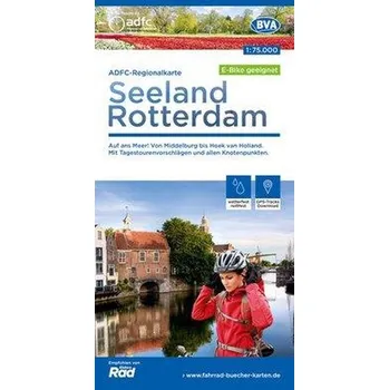 ADFC-Regionalkarte Seeland Rotterdam 1:75.000, reiß- und wetterfest, GPS-Tracks Download - E-Bike geeignet