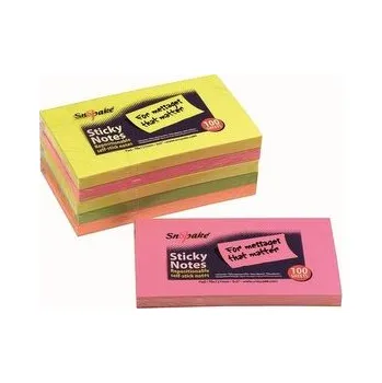 Set školních potřeb Karteczki samoprzylepne 127x76 neon 100 kartek