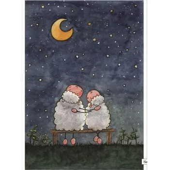 Cestování Pocztówka z kolorowanką - Miłujmy się wzajemnie - Daniel Gruber