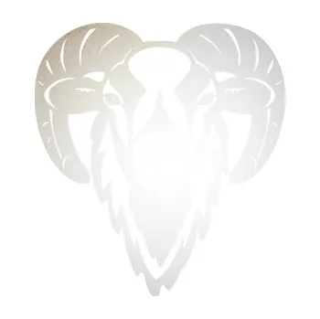 Samolepící dekorace Muflon 001 hlava (82 - odrazková reflexní bílá) SAMOLEPKA NA AUTO, NÁLEPKA, FÓLIE, POLEP, TUNING, VLASTNÍ TEXT, TISK, AUTOSAMOLEPKY.cz, POLEPY, OBRÁZEK, LOGO, 3D STICKERS