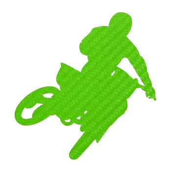 Samolepící dekorace SAMOLEPKA Motorka 025 pravá motokros (58 - 3D karbon zelený kawasaki) NA AUTO, NÁLEPKA, FÓLIE, POLEP, TUNING, VLASTNÍ TEXT, TISK, AUTOSAMOLEPKY.cz, POLEPY, OBRÁZEK, LOGO, SAMOLEPKY