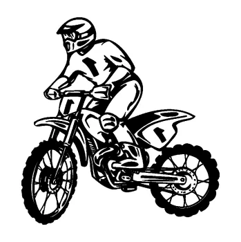 Samolepící dekorace SAMOLEPKA Motorka 043 levá motokros (01 - černá) NA AUTO, NÁLEPKA, FÓLIE, POLEP, TUNING, VLASTNÍ TEXT, TISK, AUTOSAMOLEPKY.cz, POLEPY, OBRÁZEK, LOGO, SAMOLEPKY