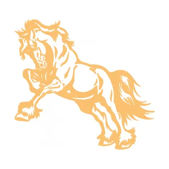 Samolepící dekorace SAMOLEPKA Kůň 055 levá (08 - béžová) NA AUTO, NÁLEPKA, FÓLIE, POLEP, TUNING, VLASTNÍ TEXT, TISK, AUTOSAMOLEPKY.cz, POLEPY, OBRÁZEK, LOGO, SAMOLEPKY