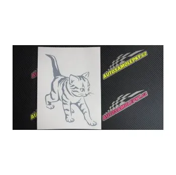 Samolepící dekorace Koťátko 004 pravá (12 - zelená) SAMOLEPKA NA AUTO, NÁLEPKA, FÓLIE, POLEP, TUNING, VLASTNÍ TEXT, TISK, AUTOSAMOLEPKY.cz, POLEPY, OBRÁZEK, LOGO, 3D STICKERS