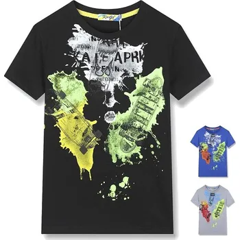 Chlapecké tričko KUGO CHLAPECKÉ TRIČKO "CRAZY" Barva: šedá, Velikost: 134