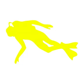 Polep vozidla SAMOLEPKA Potápěč 002 levá (70 - Fluorescentní žlutá) NA AUTO, NÁLEPKA, FÓLIE, POLEP, TUNING, VLASTNÍ TEXT, TISK, AUTOSAMOLEPKY.cz, POLEPY, OBRÁZEK, LOGO, SAMOLEPKY