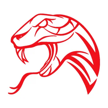 Samolepící dekorace SAMOLEPKA Cobra 002 levá (10 - červená) NA AUTO, NÁLEPKA, FÓLIE, POLEP, TUNING, VLASTNÍ TEXT, TISK, AUTOSAMOLEPKY.cz, POLEPY, OBRÁZEK, LOGO, SAMOLEPKY